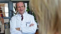 Dr. Jeffrey Bruce with patient